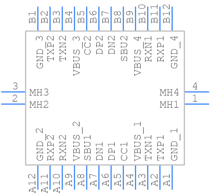 221608-0001 - Molex - PCB symbol
