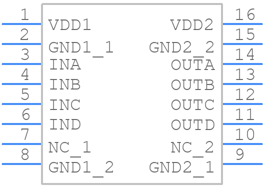 NSI8240BW0-DSWR - NOVOSENSE - PCB symbol