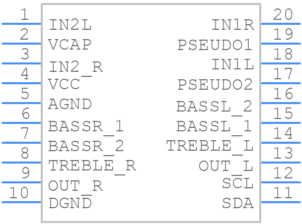 TDA8425 - NXP - PCB symbol