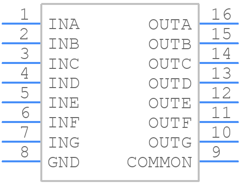 DS2003TMTX/NOPB - Texas Instruments - PCB symbol