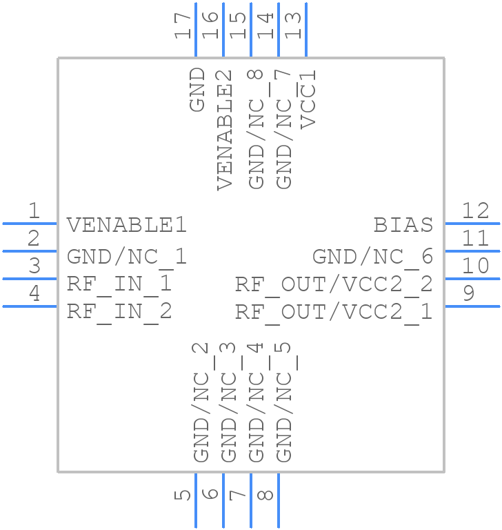 GRF5504 - Guerrilla RF - PCB symbol