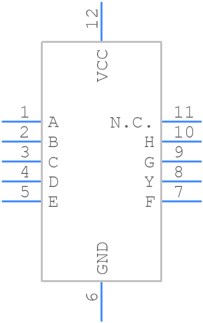 74AHC30GU12X - Nexperia - PCB symbol