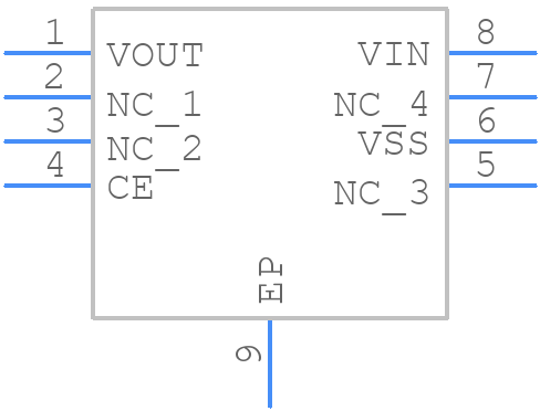 XC6702DC01QR-G - Torex - PCB symbol