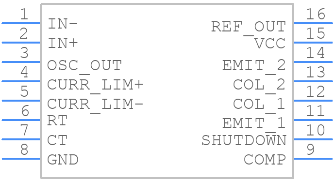 SG2524DR - Texas Instruments - PCB symbol