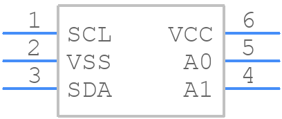 34AA02T-E/OT - Microchip - PCB symbol