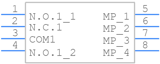 CUS-13TB - Nidec Copal - PCB symbol