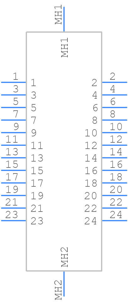 WTBV24PD7SY - Molex - PCB symbol