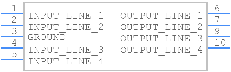 RCLAMP03354P - SEMTECH - PCB symbol