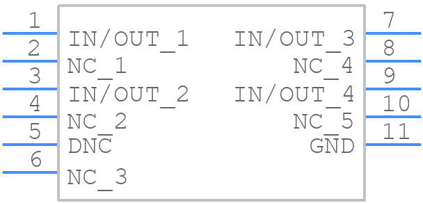 RCLAMP2504N - SEMTECH - PCB symbol