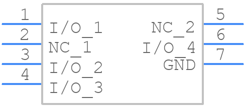 UCLAMP0504T - SEMTECH - PCB symbol