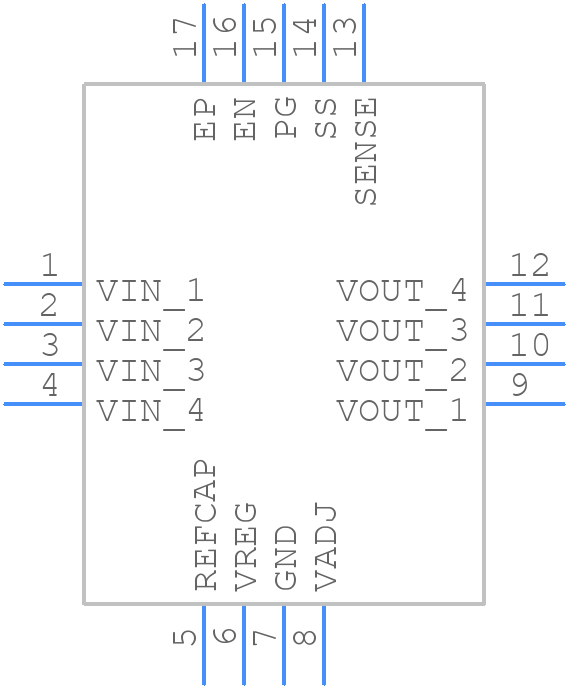 ADP1765ACPZ-1.0-R7 - Analog Devices - PCB symbol