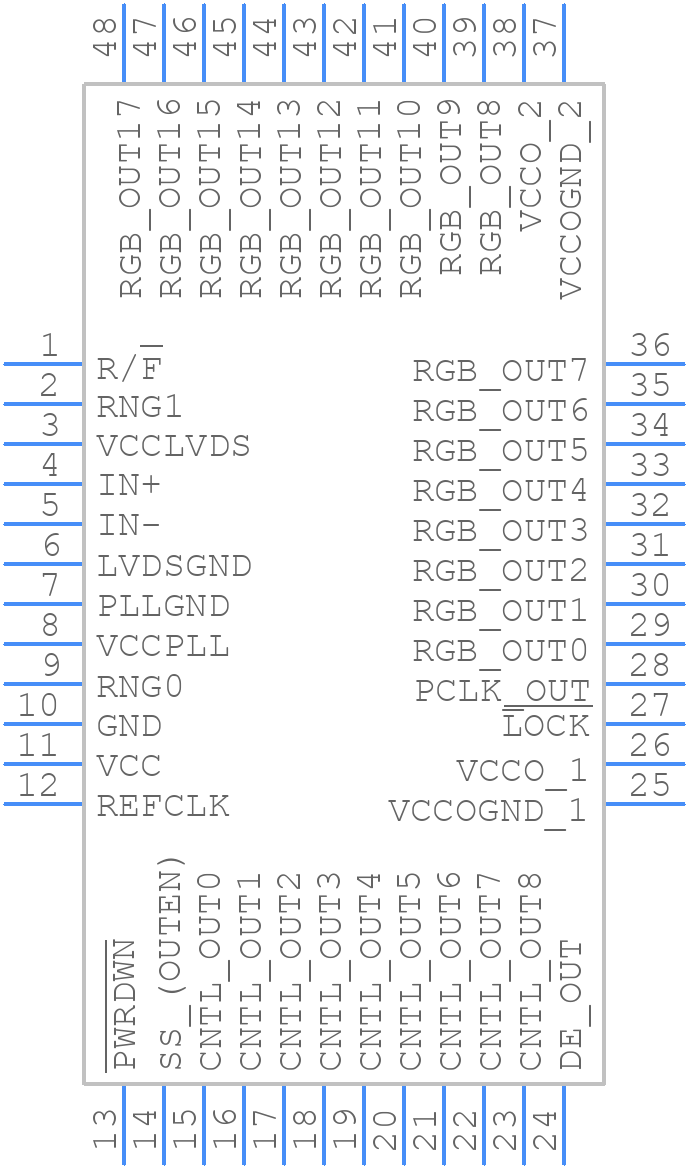 MAX9248GCM/V+T - Analog Devices - PCB symbol