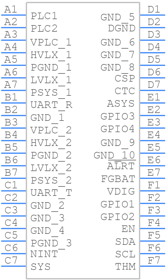 MAX20355AEWO+ - Analog Devices - PCB symbol