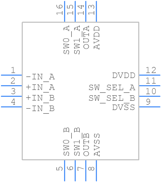 ADA4351-2ACPZ - Analog Devices - PCB symbol