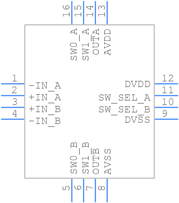 ADA4351-2ACPZ-RL - Analog Devices - PCB symbol