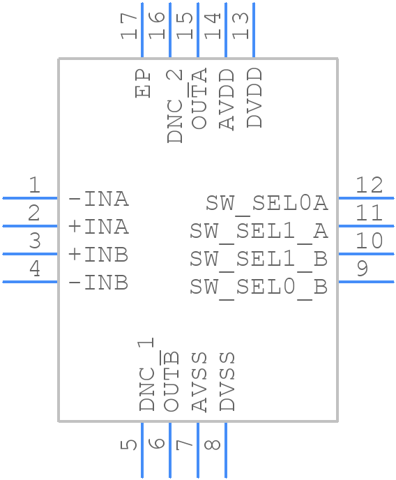 ADA4352-2ACPZ-R7 - Analog Devices - PCB symbol