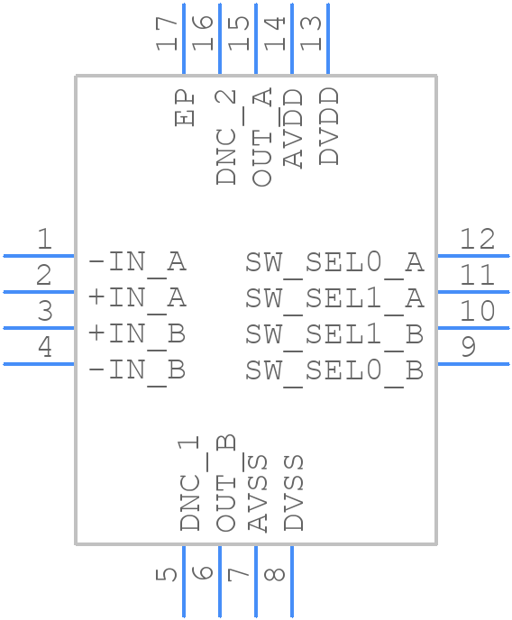 ADA4352-2ACPZ-RL - Analog Devices - PCB symbol