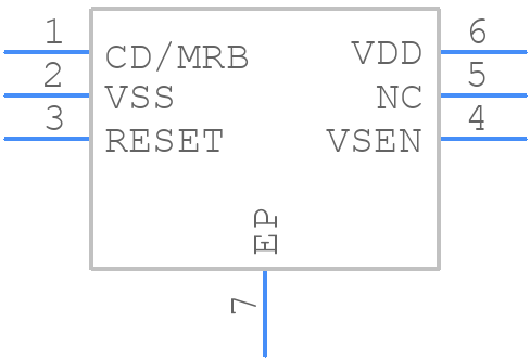 XC6138BH7D6R-G - Torex - PCB symbol