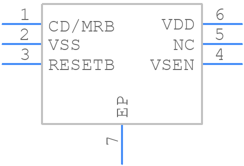 XC6138NAQZ6R-G - Torex - PCB symbol