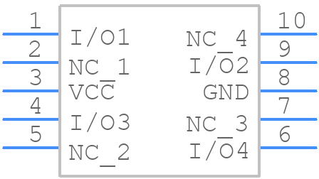 RClamp0504M - SEMTECH - PCB symbol