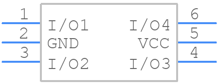 RClamp0504S - SEMTECH - PCB symbol