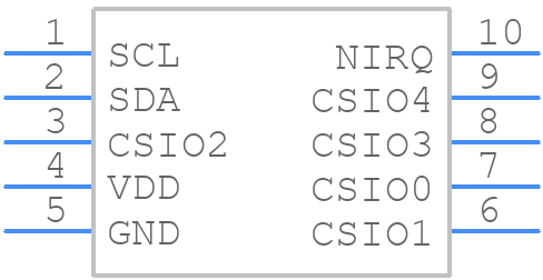 SX9331 - SEMTECH - PCB symbol