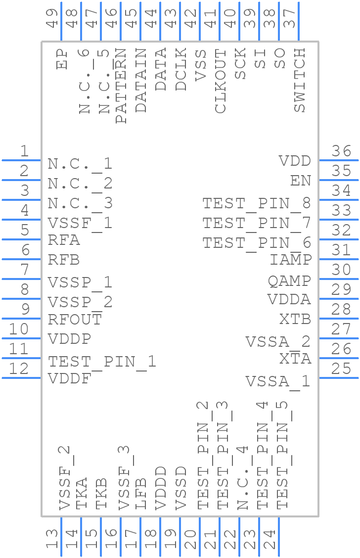 XE1203F - SEMTECH - PCB symbol
