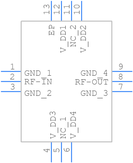 PMA3-15453+ - Mini-Circuits - PCB symbol
