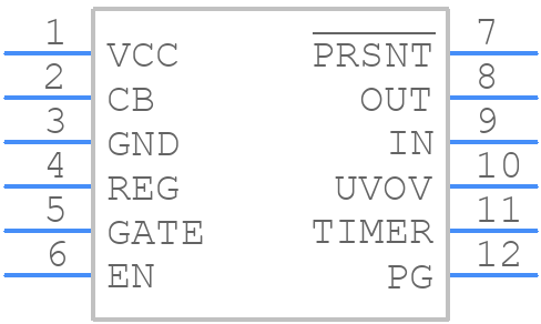 MAX15095AGFC+T - Analog Devices - PCB symbol