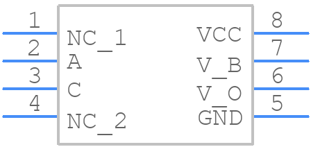 6N138-X009 - Vishay - PCB symbol