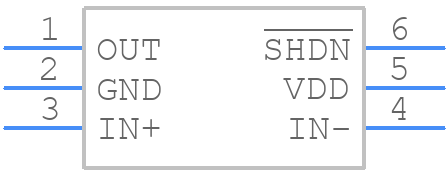 MAX4461TEUT+T - Analog Devices - PCB symbol