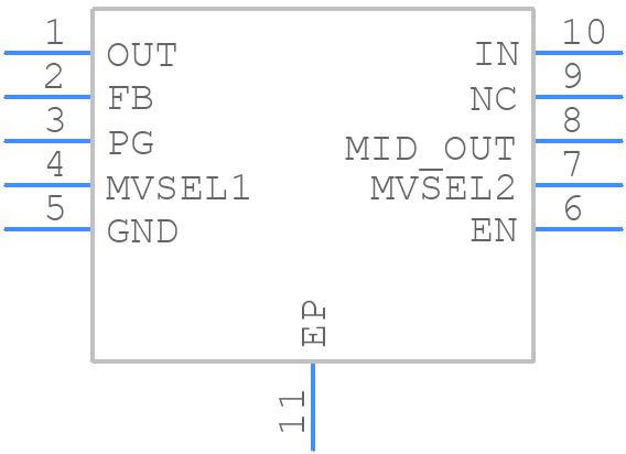 TPS7A4301DGQR - Texas Instruments - PCB symbol
