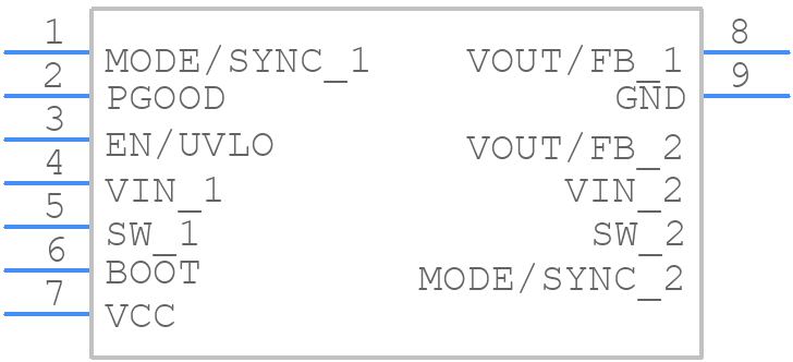 LMR43610MB3RPER - Texas Instruments - PCB symbol
