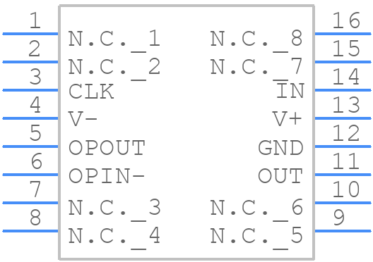 MAX293EWE+T - Analog Devices - PCB symbol