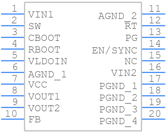 TPSM63606SRDLR - Texas Instruments - PCB symbol