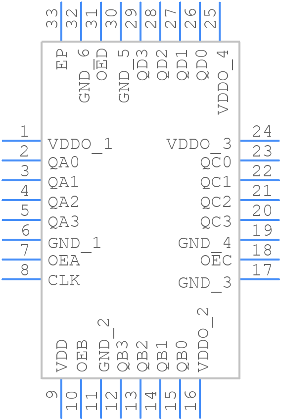8316AKLFT - Renesas Electronics - PCB symbol