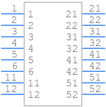 10170709-T01LF - Amphenol - PCB symbol