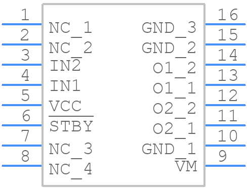 TC78H630FNG - Toshiba - PCB symbol