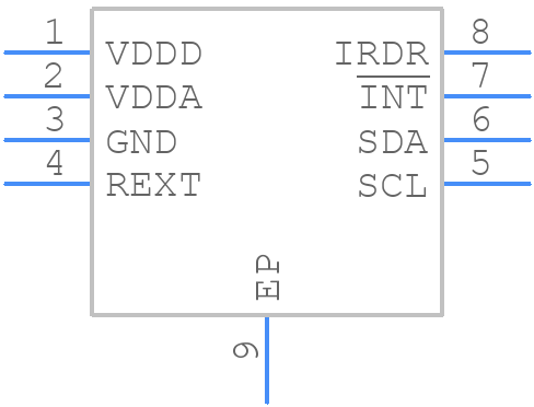 ISL29011IROZ-T7 - Renesas Electronics - PCB symbol