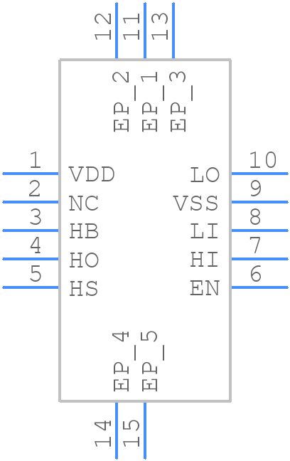 UCC27282DRCT - Texas Instruments - PCB symbol