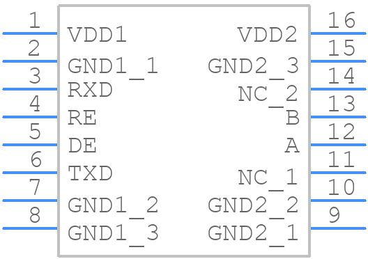 TD041S485H - Mornsun Power - PCB symbol