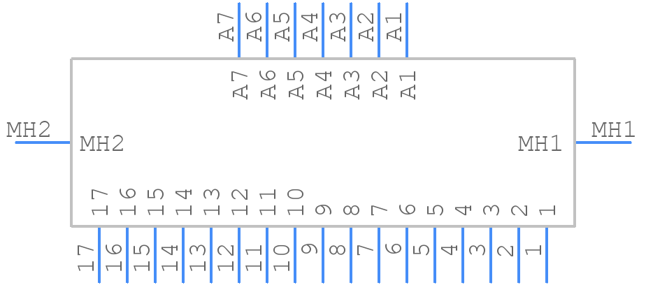 DDM24H7SNA197 - ITT CANNON - PCB symbol