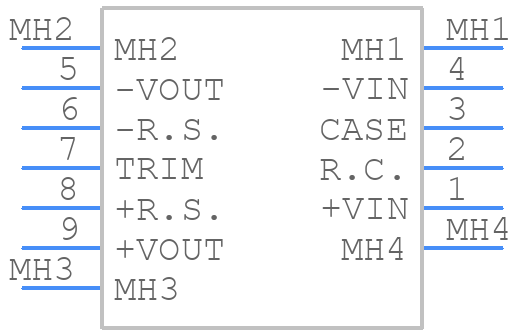 MHB75-12S05 - Mean Well - PCB symbol