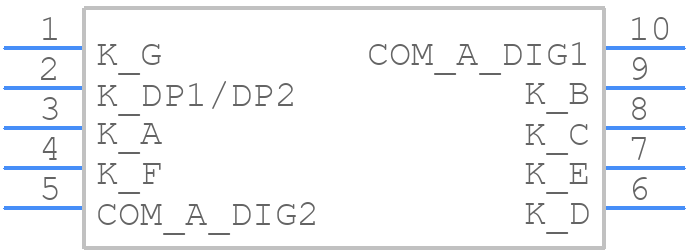 DA36-11YWA - Kingbright - PCB symbol