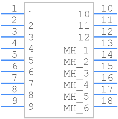 MX34R12HF8T - JAE - PCB symbol