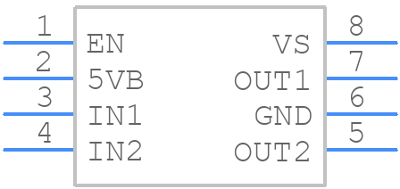 FAN3240TMX - onsemi - PCB symbol