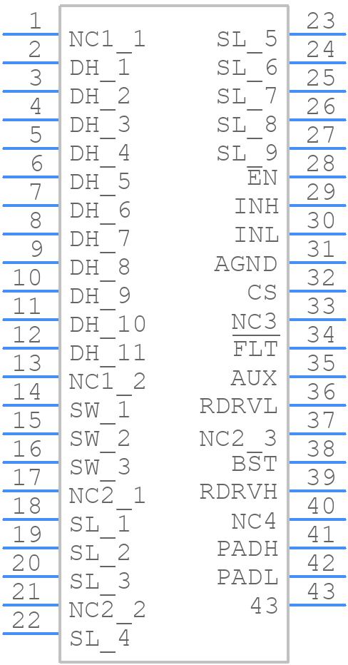 LMG2610RRGT - Texas Instruments - PCB symbol
