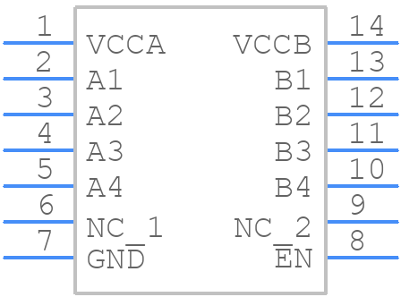 PI4ULS3V204LE - Diodes Incorporated - PCB symbol