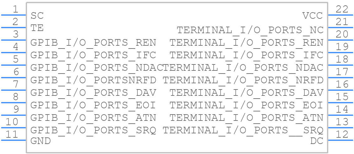 SN75162BN - Texas Instruments - PCB symbol