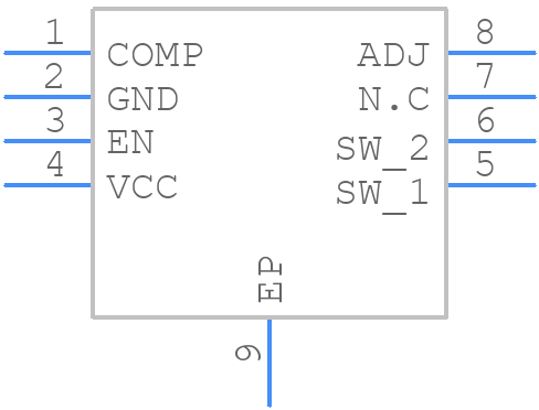 BD8963EFJ-E2 - ROHM Semiconductor - PCB symbol